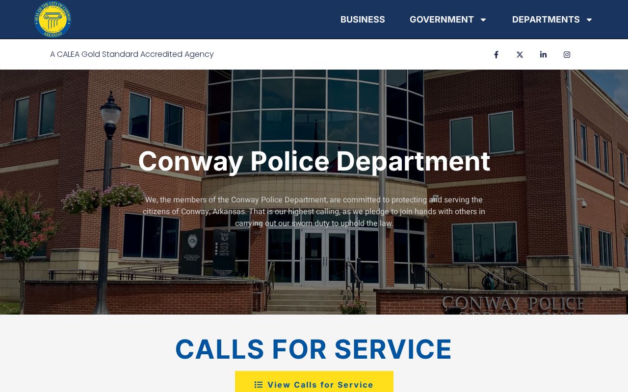 Conway Police records and reports links for arrest report requests